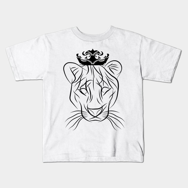 Lioness Kids T-Shirt by NikaLim